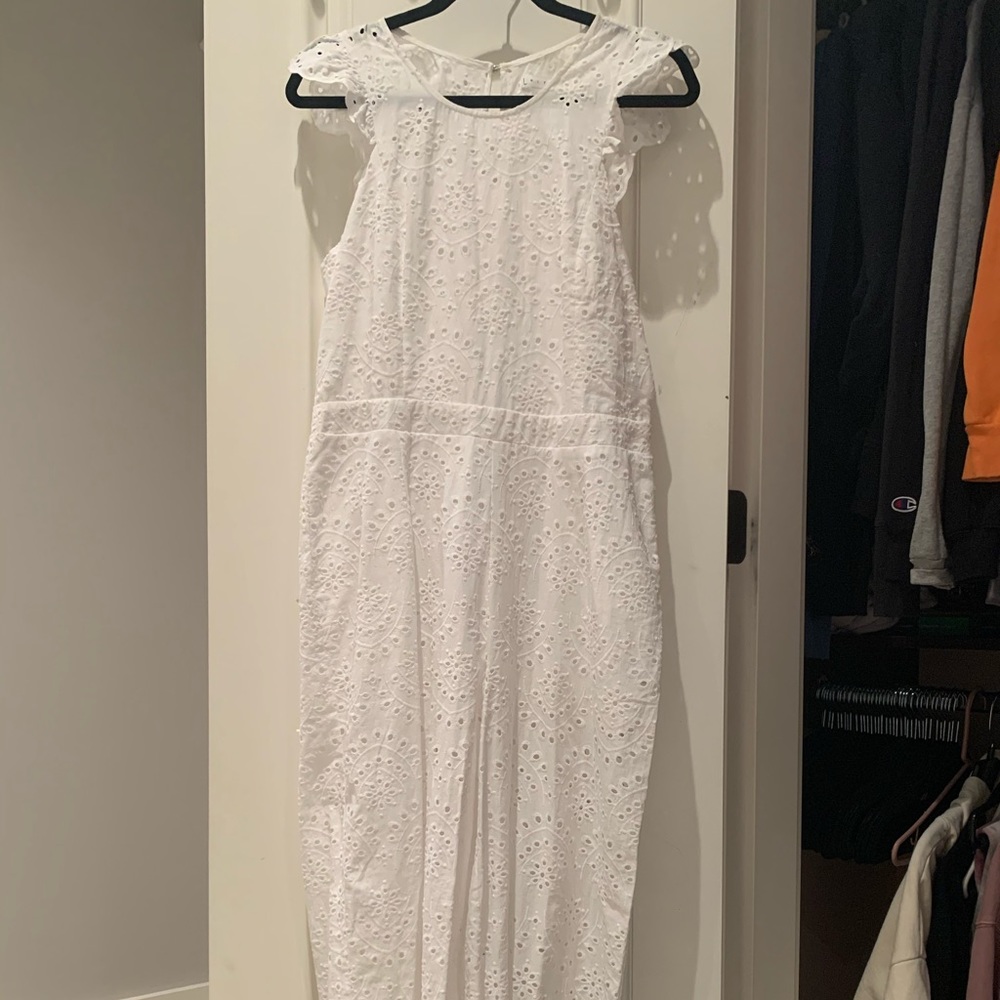 White crochet jumpsuit from Nordstrom